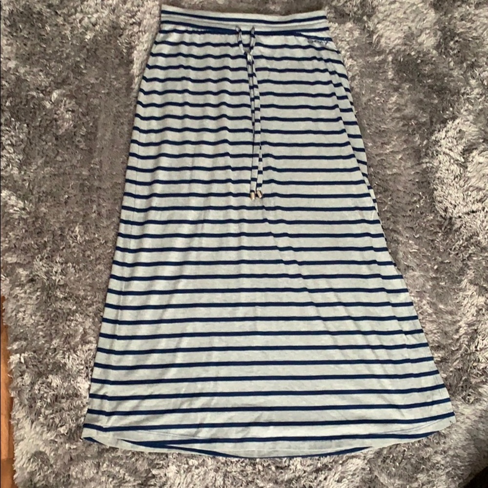 Long striped skirt